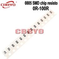100pcs 0805 1% 1/8W SMD chip resistor 0R-100R 1R 1.8R 2.7R 3R 3.9R 5.1R 20R 47R 51R 91R ohm Brand Ne