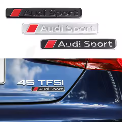 3D Metal Logo Car Stickers Badge Decoration Accessories For Audi A1 A2 A3 A4 A5 A6 A7 A8 Q5 Q7 C8 B8