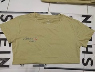 เสื้อยืดผู้หญิง SHEIN cotton100% สวมใส่สบาย เนื้อผ้าสัมผัสนุ่ม ลายหมีสุดน่ารัก เสื้อยืดผู้หญิง