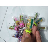GANTUNGAN Pinisi ship glass bottle keychain