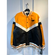 2025 F1 McLaren Fleet Turbo Leather Jacket Men's Faux Baseball