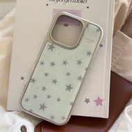 Day | Suitable for iphone 16Pro Phone Case I14Pro Plating Polka Dot Star Apple 15Pro Max I14 I13