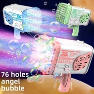 69 Holes Bubble LED Lighting Kids Bazooka Launcher Bubble Machine Toy Party Supplies Kids