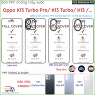 PPF & Skin Carbon Oppo K13 Turbo Pro/ K13 Turbo/ K13, K12S 5G Clear, Matte for screen, genuine back