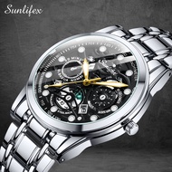 Sunlifex Jam Tangan Pria Original Asli Kuarsa Pria Bisnis Santai Jam Tangan Cowok Keren Anti Air COD