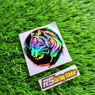 Tiger cutting sticker tiger lion sticker