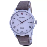 Seiko Presage Zen Garden White Dial Leather Strap Automatic SRPG25 SRPG25J1 SRPG25J Men's Watch