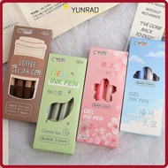 YUNRAO 4PCS Ballpoint Pen Cute For Writing Office School Supplies 0.5mm Neutral Pen