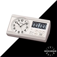 [WatchClubOnline] QHE152S Seiko Table Clock Analog Digital Quartz Alarm Light Timer Stopwatch QHE152 QHE-152 QHE-152S