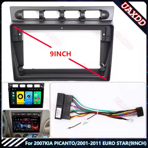 For 2007KIA PICANTO 2001-2011 EURO STAR 9INCH Car Radio Android Stereo audio screen multimedia video