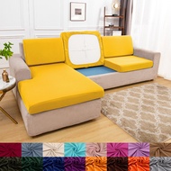 outlet solid sofa seat cover stretch sofa cushion cover elastic sofa slipcover for L shape chaselong