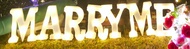 發光字母燈-表白求婚佈置用(MARRY ME)