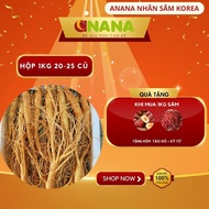 6-year-old Korean standard fresh ginseng, 1kg box, 25-30 roots/1kg, a precious herb for ANaNa health