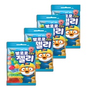 Pororo Mixed Fruit And Berries Flavored Soft Candy 4 Bags Cartoon Gummies Snacks Children Gifts Soft