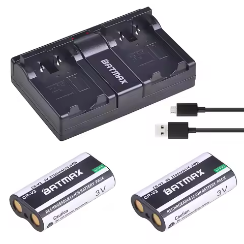 CR-V3 CRV3 2200mah Li-ion Camera Battery + Charger for Kodak DX6340 C360 C433 D4104 C340 C310 C530 C