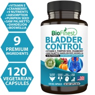 Biofinest Bladder Control Supplement - Saw Palmetto Cranberry Pumpkin Seed Vitamin Reduce Urge Leaka