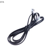 DTA RJ12 6P6C 1/2/3/5m Data Cable, Male To Male Modular Data Cord Straight Wiring Pinout Telephone H