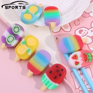 [ Featured ] School Office Supplies - Cartoon Ice Cream Erasers for Kids - Creative Rubber Eraser - Student Stationery - 4Pc/Box Kawaii Rubber Erasers