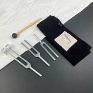 1 Set Tuning Fork Bag Kit, 128Hz, 256C, 512Hz, 528Hz Frequency Combination, Suitable For Yoga And Me
