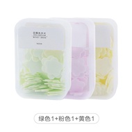 Portable Hand Washing Tablets Soap Flakes Student Children Disposable Carry-On Travel Mini Petals Soap Slice Boxed
