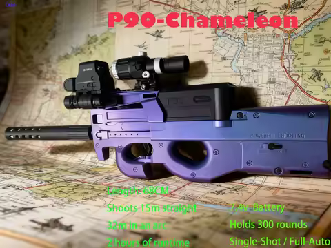 Christmas Gift Hot Item P90 Gel Blasters Full Auto Color Shift 30M Range Gel Ball Blaster Birthday G