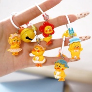 GANTUNGAN Yellow duck keychain Ugly duck keychain Duck with corrugated expression