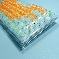 Item Pigeon PC Fresh Orange Theme Keycap CBSA Height Small Full Set 132 Keys Adapt to 68/75/82/98/10