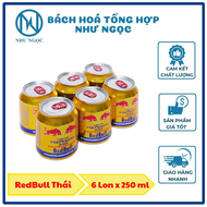 LỐC 6 LON -  Nước Tăng Lực Redbull/ Carabao/ Lipovitan/ Rockstart -   Bách Hóa Tổng Hợp Như Ngọc