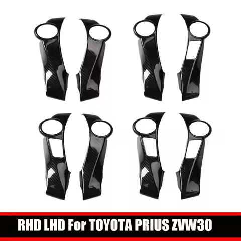 RHD LHD For TOYOTA PRIUS ZVW30 Prius 30 Car Center Console Steering Wheel Control Panel Interior Dec