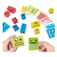 Face Change Cube Game Rubik's Cube Game Face Expression Stacking Toy