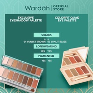 WARDAH Exclusive Eyeshadow Palette Indonesia / 10g / Longwear Intense Colors With Smooth Texture / 8