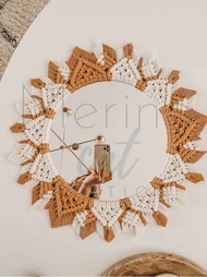 Cermin Macrame Besar Cermin Hiasan Dinding Macrame Cermin Kamar Anak Cermin Boho Dekorasi Rumah Cerm