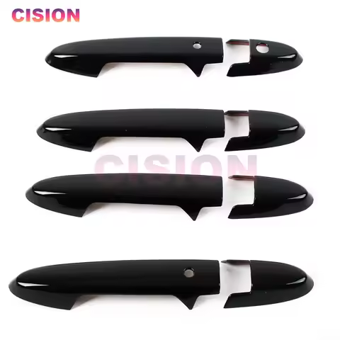 Glossy Black Exterior Car Door Handle Cover Trim ABS Material Sticker Accessories For Honda City GM4