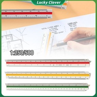 3 Sides Triangular Scale Ruler 30cm Metric Scale Triangular Scale Ruler
