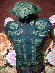 Rompi rajah ontokusumo warna hitam tulisan arab rajah kaligrafi-bonus sabuk ikat pinggang muat dari