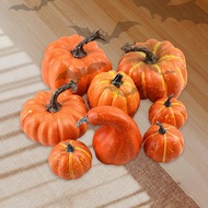 [gkglcd] 8 Pieces Artificial Pumpkin Decoration Photos Prop for Home Halloween Decor E-Orange 8pcs O