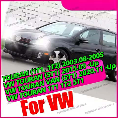 2Pcs LED Fog Light Bulbs For VW TOURAN 1T1 1T2 5T1 TOURAN VAN Bright White 6000K H8 H11 Car Front Fo