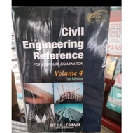 Civil Engineering Reference Volume 4 7th seventh edition by Gillesania CE Reference