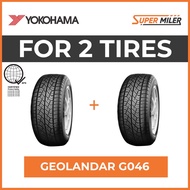 2pcs YOKOHAMA 205/70R15 G046 GEOLANDAR 96T Car Tires