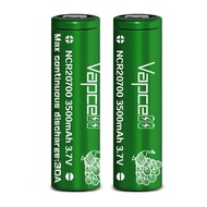Original VapCell Battery NCR 20700 3500mAh 30A Rechargeable Batteries Sony Samsung Xtar AWT for Elec