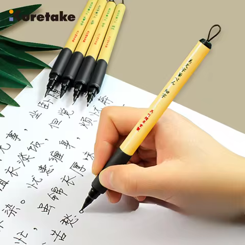 ZIG Kuretake Bimoj Felt Tip Pen-Dual Tip (Hard&Brush)-Ideal for Manga Calligraphy Signing & Comic Ar