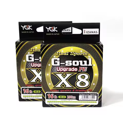 Japan YGK G-SOUL X8 Upgrade Braid Fishing Line Super Strong 8 Strands Multifilament PE Line 150M 200