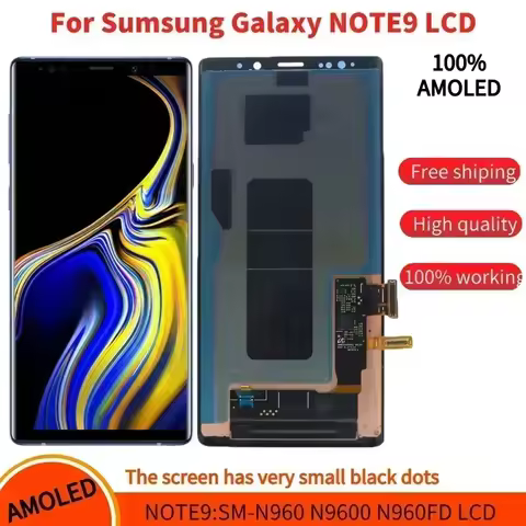 100%Super AMOLED Screen for Samsung Galaxy Note9 LCD SM-N960 N9600 N960F/DS Lcd Display Digital Touc