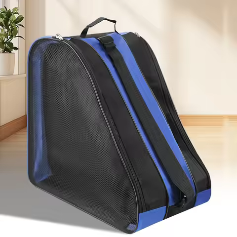 Kids Adults Roller Skate Bag Triangle Ice Skate Storage Backpack Portable Skating Shoes Carry Bag Ch
