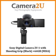 Sony ZV-1 Digital Camera With Shooting Grip Black ZV1 ZV 1 +64GB (MSIA)
