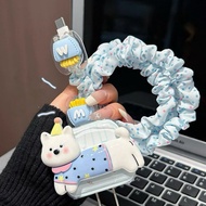 Blue Shirt Dog Strap Dress Cartoon Charger Case USB Cable Protector For iphone 20w 18w 35W