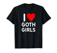 Love Goth Girls Heart Trendy Egirl Eboy GF Aesthetic Vibe T-Shirt