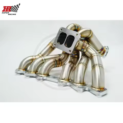 HP RACING 3.0mm Full SS304 T4 Turbo 12mm Flange Manifold For To Yo Ta Su Pra 93-98 2JZ-GTE