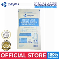 Indoplas Sterile Latex Surgical Gloves Powder Free - 7.0 (1 Pair)