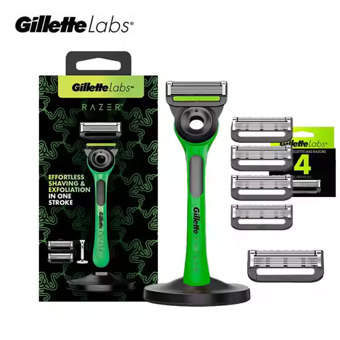 Gillette Labs Razor Co-branded Razor Set Flexdisc 5-Layer Blade Sharp Beard Shaving Men‘s Razor with